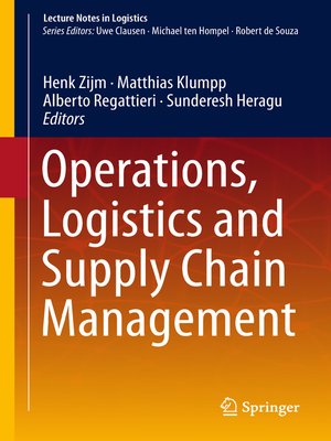 cover image of Operations, Logistics and Supply Chain Management
